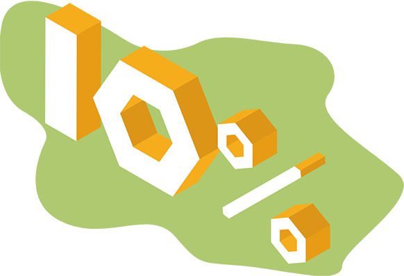 10%